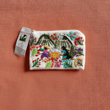 新品＊サテンステッチ刺繍＊ミチョアカン州＊メキシコ雑貨 新品＊サテンステッチ刺繍＊ミチョアカン州＊メキシコ雑貨