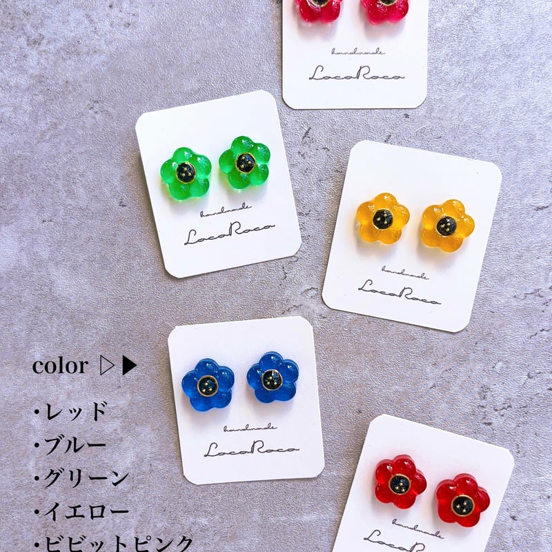 oshi iro flower♡ 推し活 ピアス イヤリング | LocoRoco