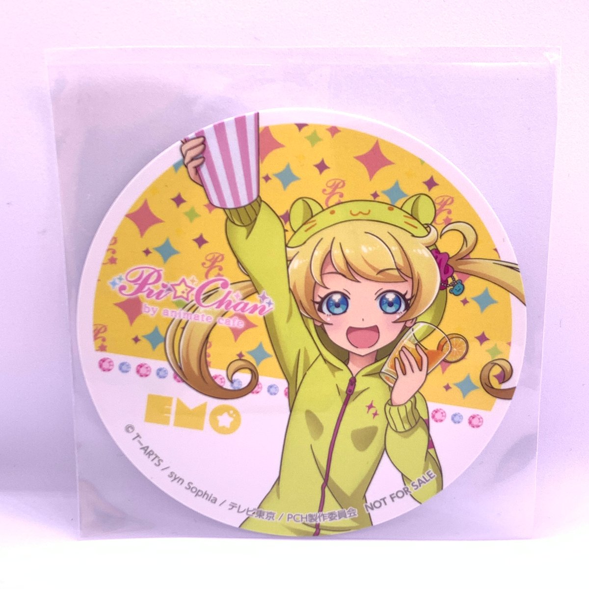 新品★オンエア★エメ☆カレ【天神陽人】アニカフェ★特典★コースター キラッとプリ☆チャン アニメイトカフェ コースター 萌黄えも