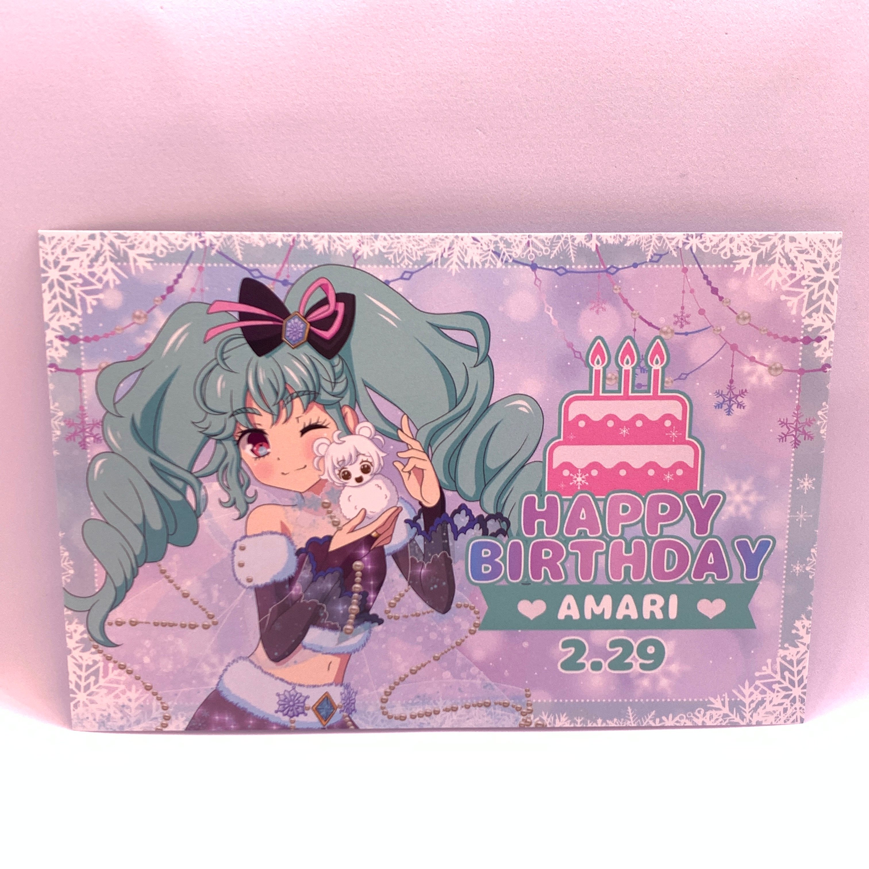 プリパラ バースデーカード 2点セット original