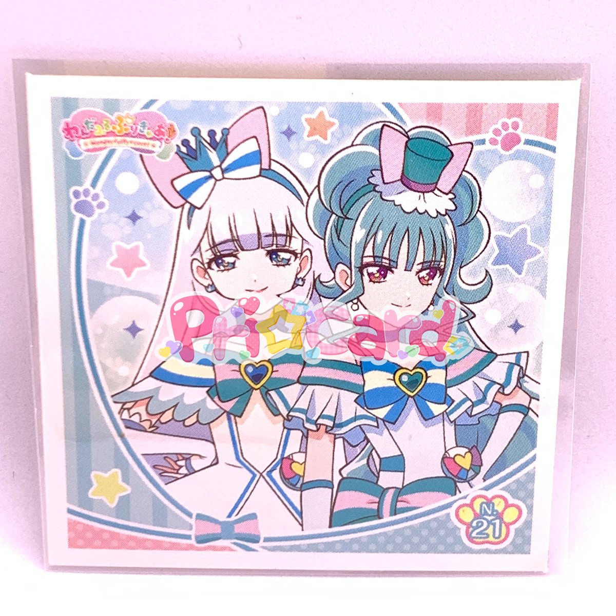 PSA10わんだふるぷりきゅあ キュアニャミー キュアリリアン　2枚 ウエハース No.14 キュアニャミー＆キュアリリアン】わんだふるぷりきゅあ