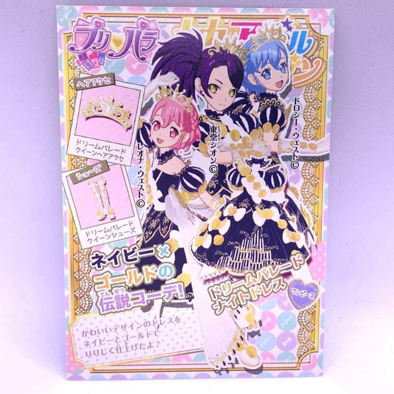プリパラ プロモ ドリームパレードナイトドレス シオン ドロシー プリパラ プロモ ドリームパレードナイトドレス シオン ドロシー