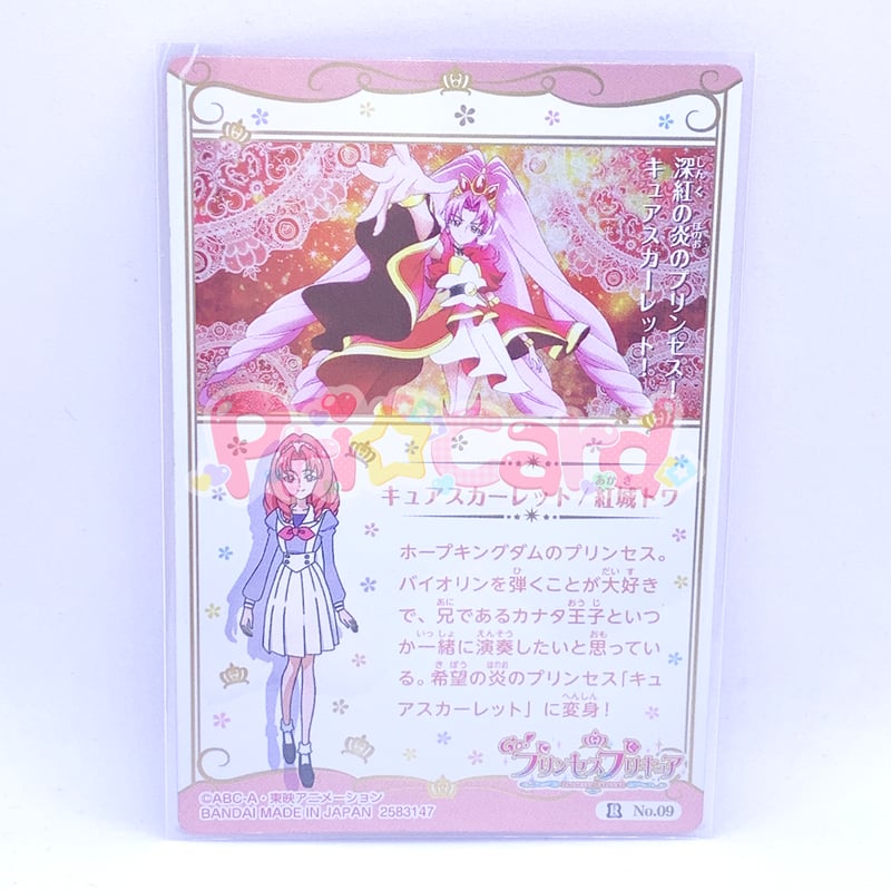 内袋開封済み】プリキュア カードウエハース4 No.09 Go！プリンセス