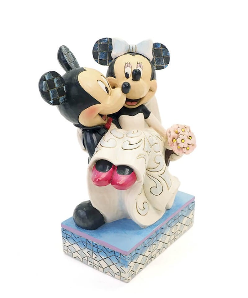 ディズニー ミッキー&ミニーのウェディング フィギュリン(彫像