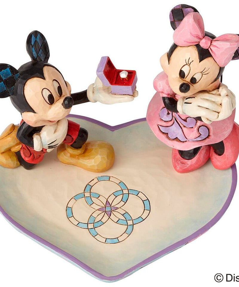 ディズニー ミッキー&ミニーのフィギュリン(彫像) 【ヨーロッパ ディズニー ミッキー&ミニーのフィギュリン(彫像) 【ヨーロッパ
