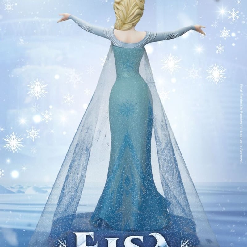 ディズニー アナと雪の女王 エルサ 大型精巧フィギュア限定版 高さ約