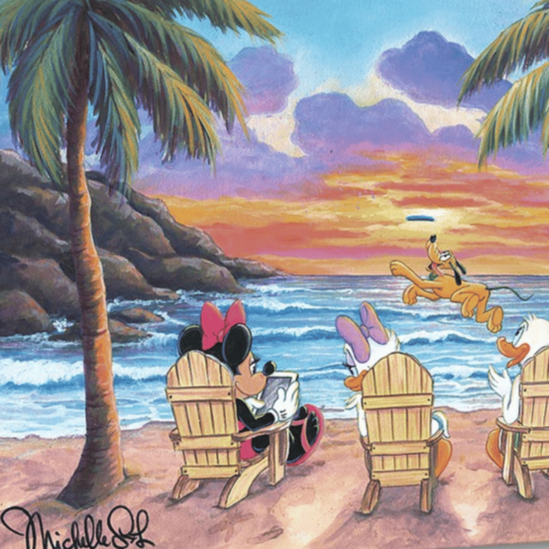 ディズニー公式ファインアート ミッキー＆フレンズ 