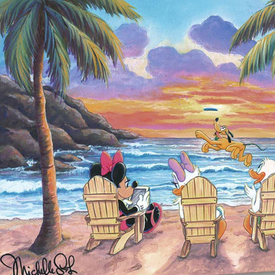 ディズニー公式ファインアート ミッキー＆フレンズ 