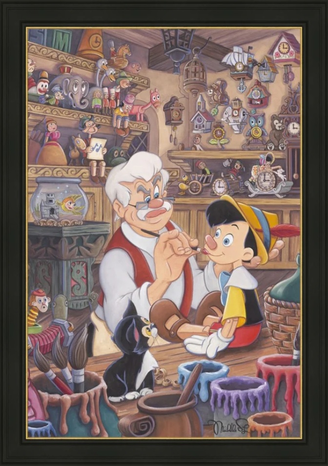 ディズニー公式ファインアート ピノキオ 