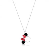 Disney × Couture Kingdom　ミニーマウスのネックレス（ホワイトゴールド)【ヨーロッパから正規品・新品をお届け】