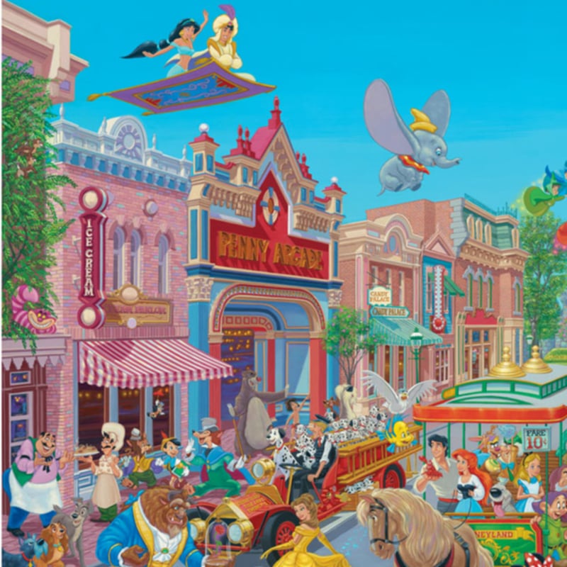 ディズニー公式ファインアート ディズニーランド 