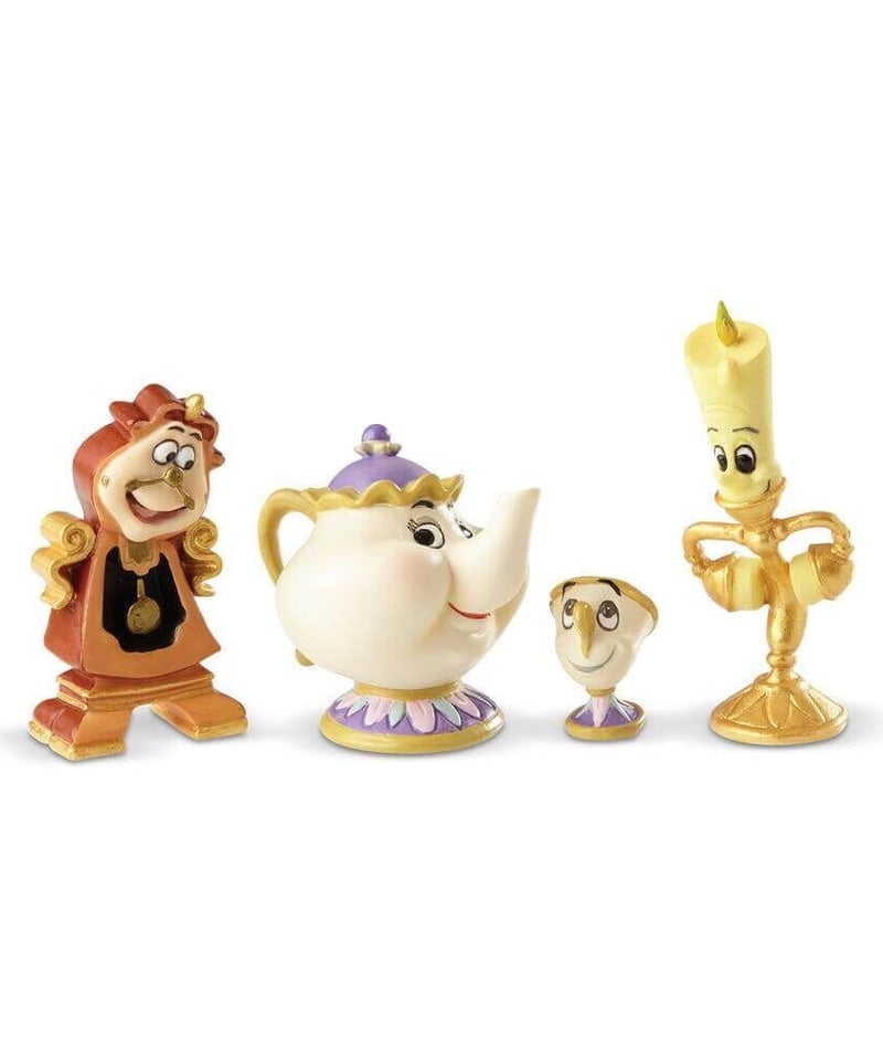 ディズニー 美女と野獣 野獣の城の召使いたち フィギュリン(彫像