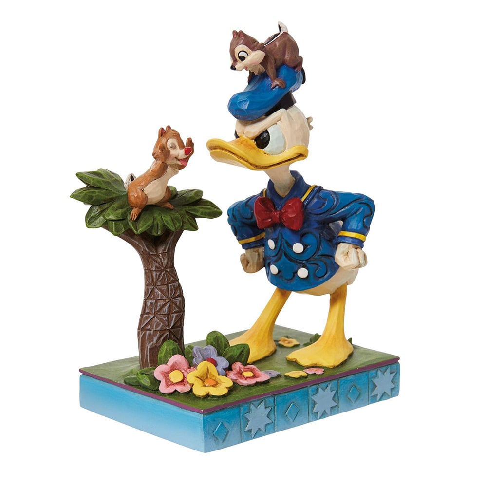 ディズニー ドナルドダックとチップ&デール フィギュリン(高さ約12cmの