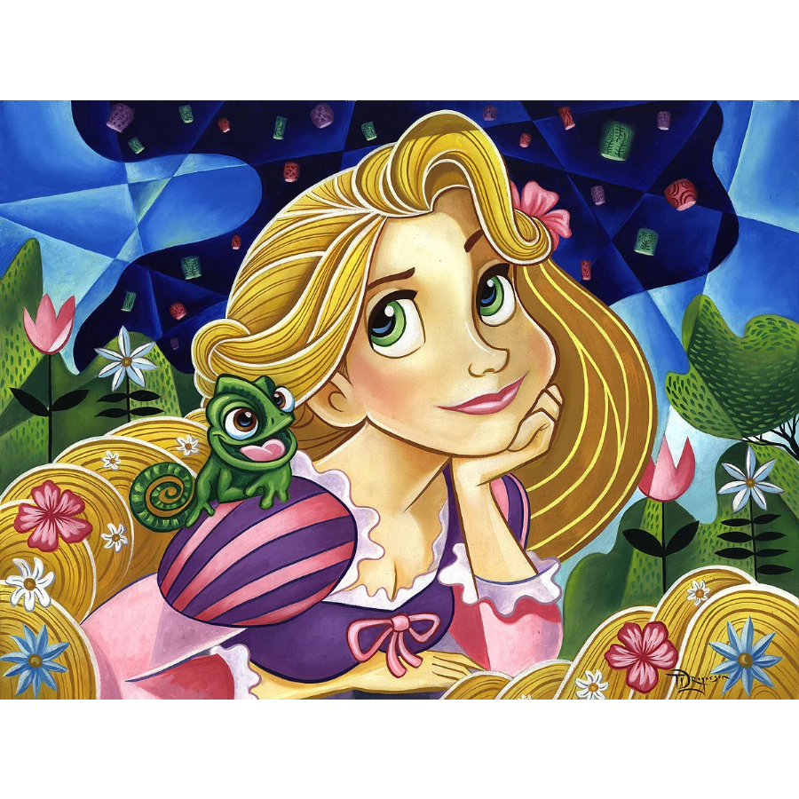ディズニー公式ファインアート 塔の上のラプンツェル 