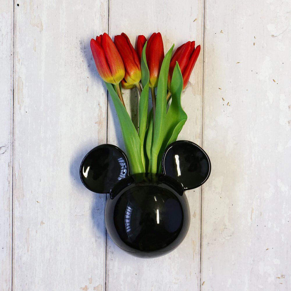 ディズニー ミッキーマウスの花瓶(壁掛け用) 【ヨーロッパから正規の 
