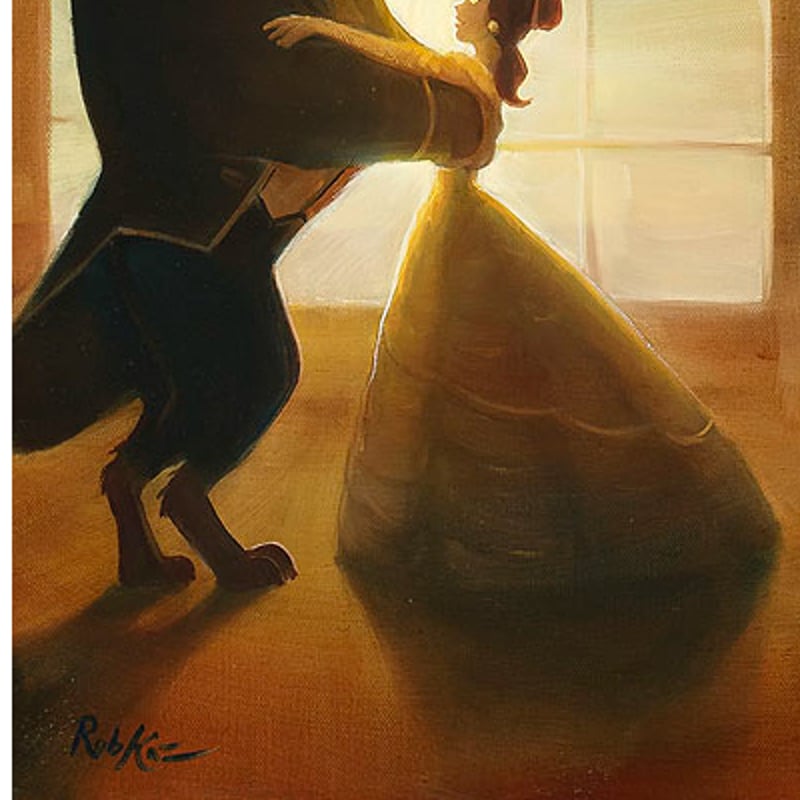 ディズニー 公式ファインアート 美女と野獣 