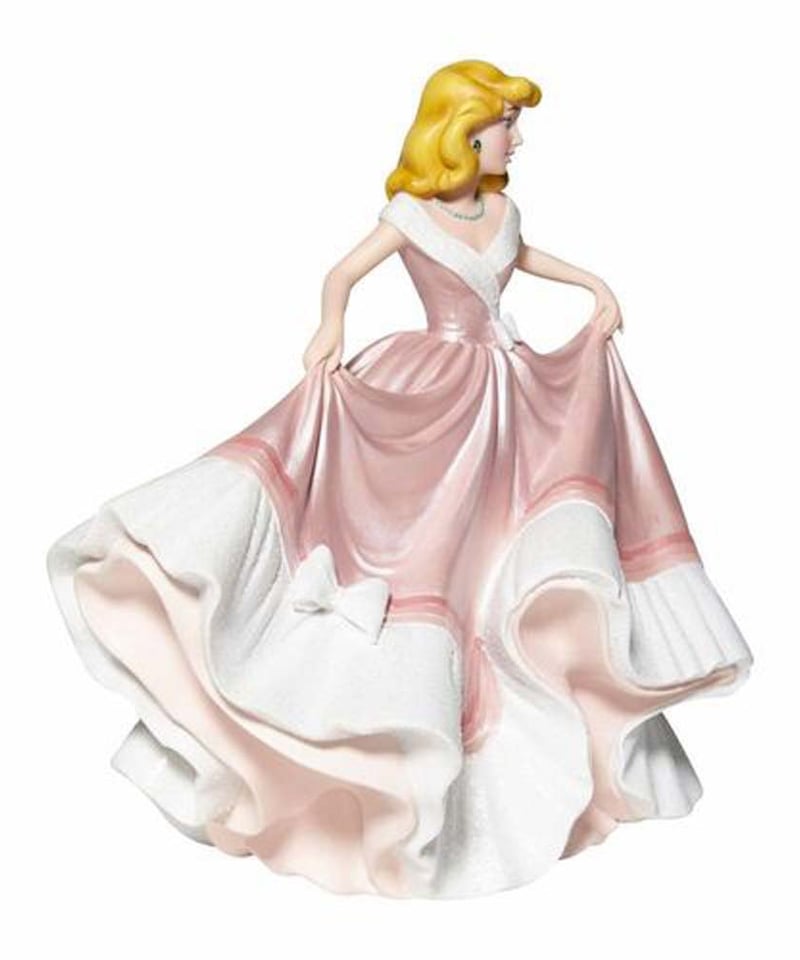 ディズニー シンデレラのフィギュリン ピンクドレス(高さ約20cm