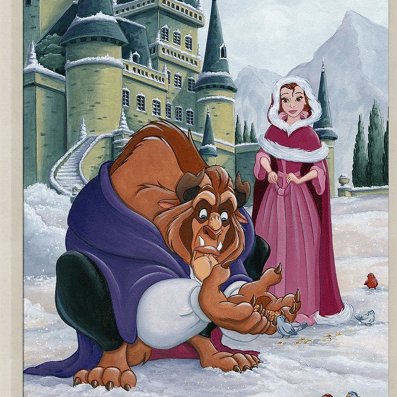 限定555点☆美女と野獣 Beauty and the Beast額縁