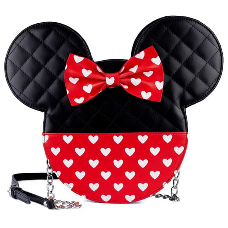 Disney × Loungefly　ミッキー&ミニーのクロスボディバッグ　【ヨーロッパから正規品・新品をお届け】