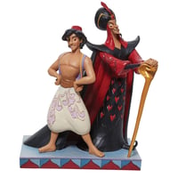 ディズニー　アラジン＆ジャファー　フィギュリン (高さ約23cm彫像)　【ヨーロッパから新品・正規品をお届け】