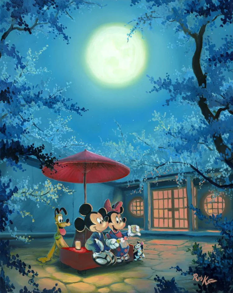 Disney Fine Art ミッキー 限定500枚 ファインアート ディズニー 公式ファインアート ミッキーとミニー 