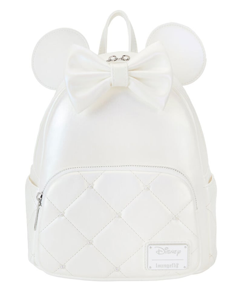 Disney × Loungefly ミニーマウスのミニリュック イリデセント・ウェディング Disney × Loungefly ミニーマウスのミニリュック イリデセント・ウェディング