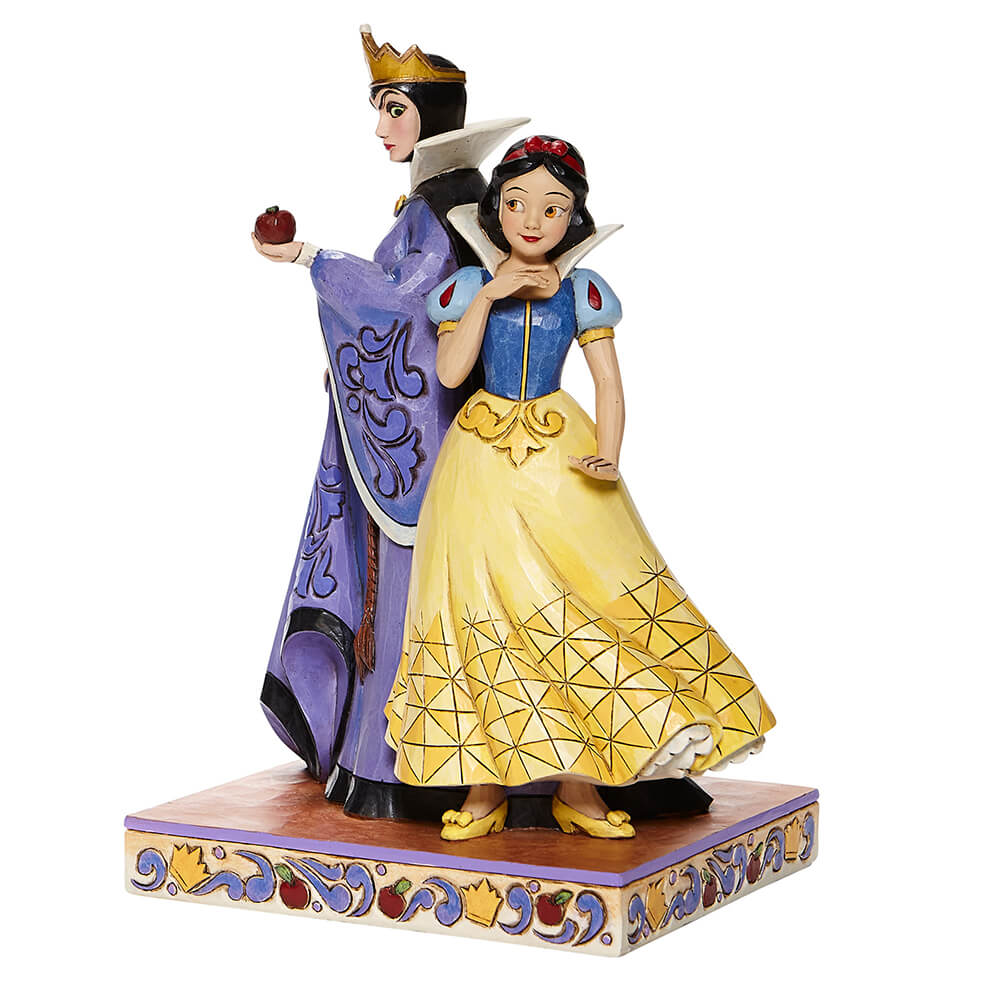ディズニー 白雪姫＆魔女 フィギュリン (高さ約21cm彫像) 【ヨーロッパ