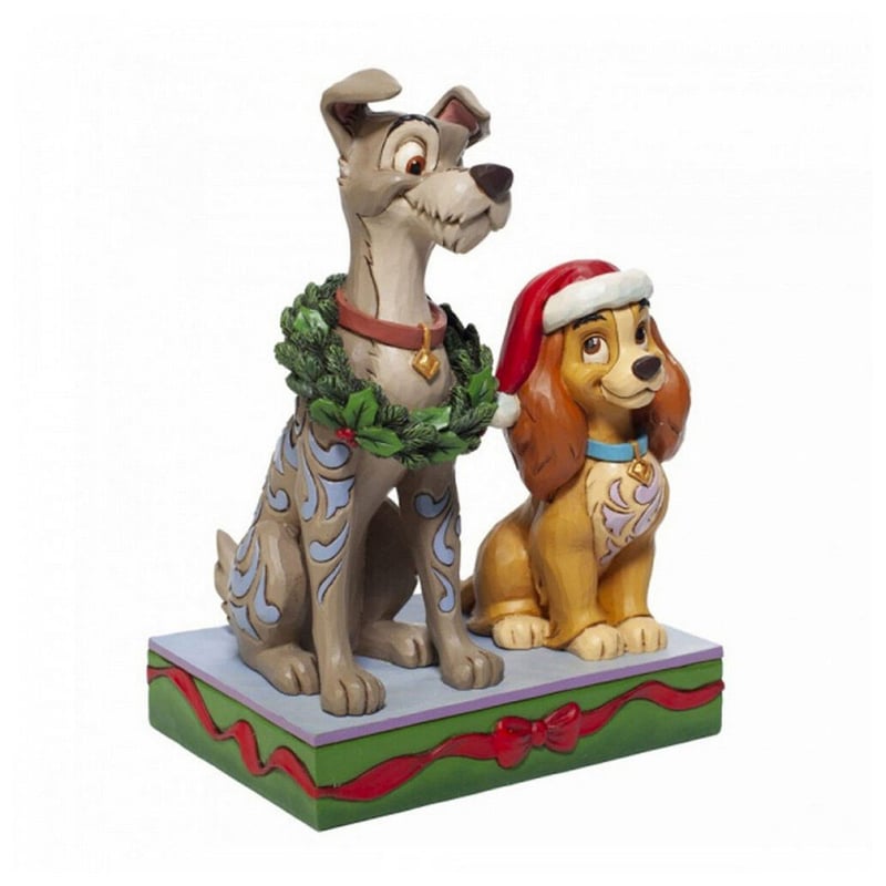 ディズニー WDCC トランプ クリスマスツリー わんわん物語 陶器 フィギュア ディズニー WDCC トランプ クリスマスツリー わんわん物語 陶器
