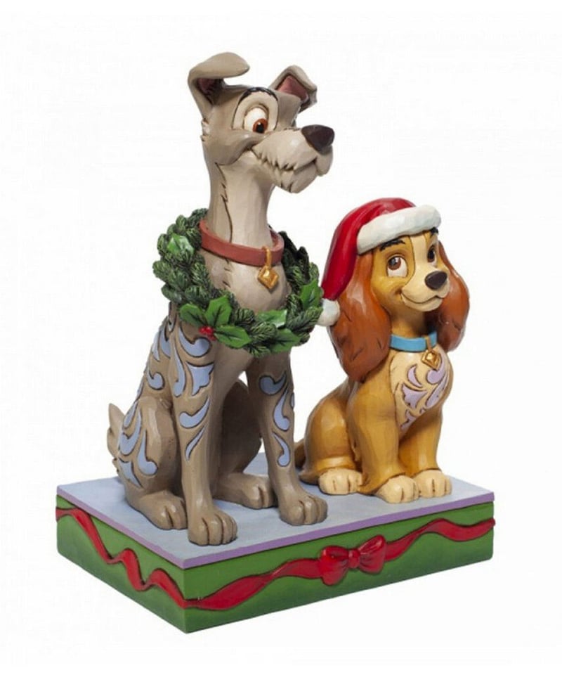 ディズニー わんわん物語 レディ&トランプのフィギュリン(彫像