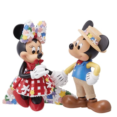 Disney　ミッキー＆ミニー　高さ17cmのフィギュリン(彫像) 　【ヨーロッパから正規品・新品をお届け】