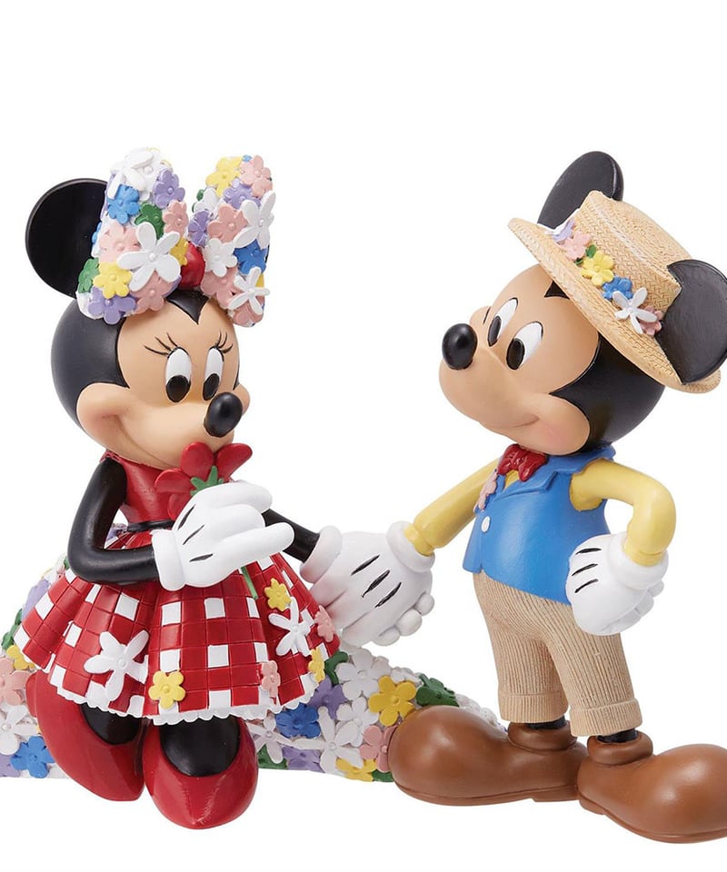 レアディズニーミレニアム2001ミッキー&ミニーフィギュアリン限定品