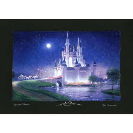ディズニー公式ファインアート　シンデレラ　"Cinderella's Grand Arrival" 限定版　番号＆額装つき　作者直筆サイン＆リマークあり  【ヨーロッパから正規品・新品をお届け】