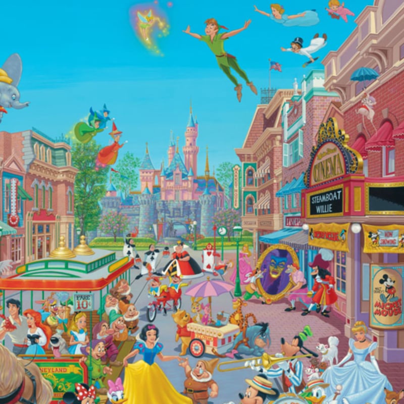 ディズニー公式ファインアート ディズニーランド 