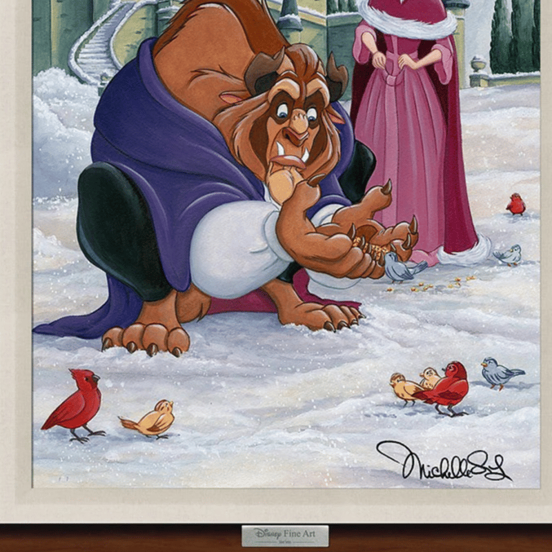 限定555点☆美女と野獣 Beauty and the Beast額縁