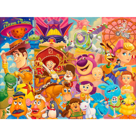 ディズニー公式ファインアート　トイ・ストーリー　"Toy Story 25th Anniversary" 　限定版　番号＆額装つき　作者直筆サインあり 【ヨーロッパから正規品・新品をお届け】