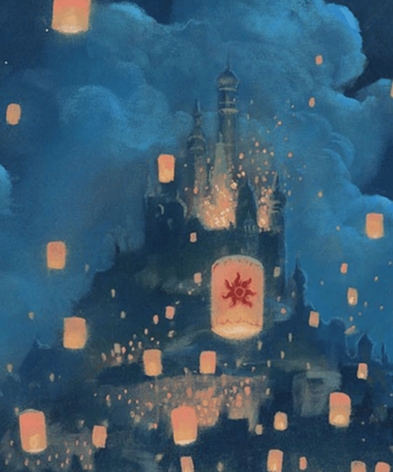 ディズニー公式ファインアート 塔の上のラプンツェル 