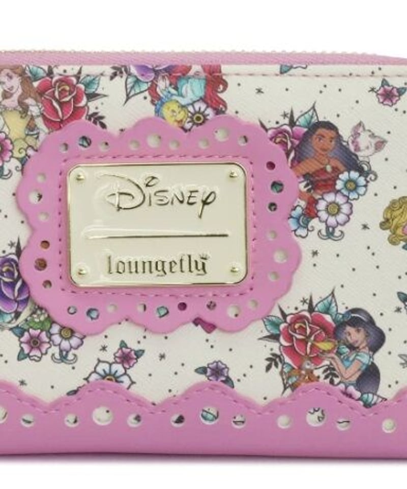 Disney × loungefly ディズニープリンセスのお財布 フローラル・タトゥー 【ヨ Disney × loungefly ディズニープリンセスのお財布 フローラル・タトゥー 【ヨ