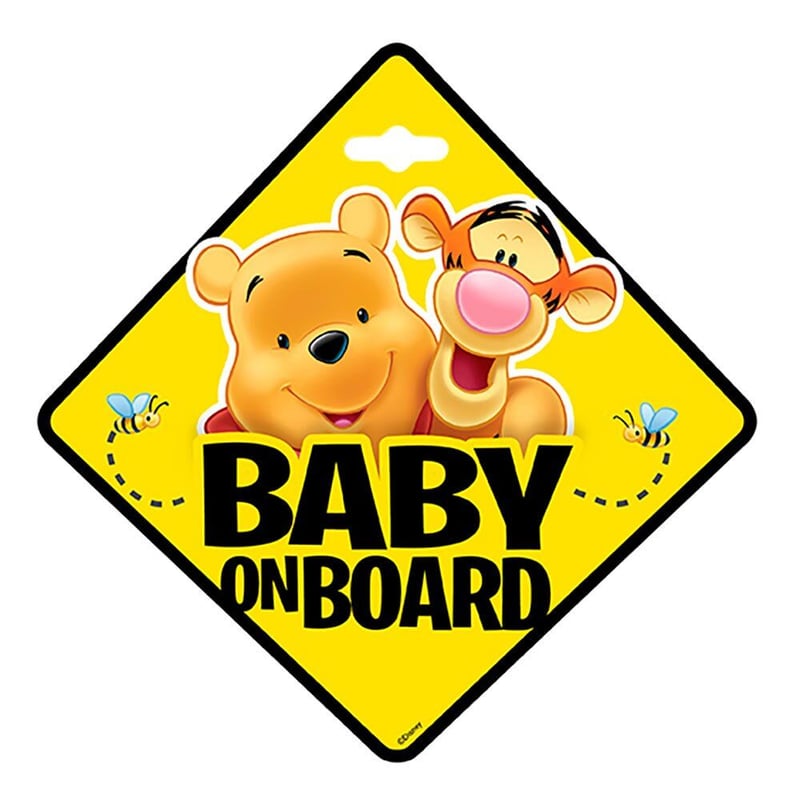 くまのプーさん BABY ON BOARD 表示サイン【ヨーロッパから正規品