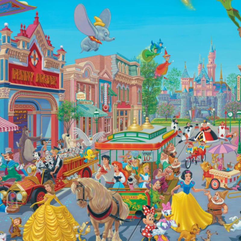 ディズニー公式ファインアート ディズニーランド 