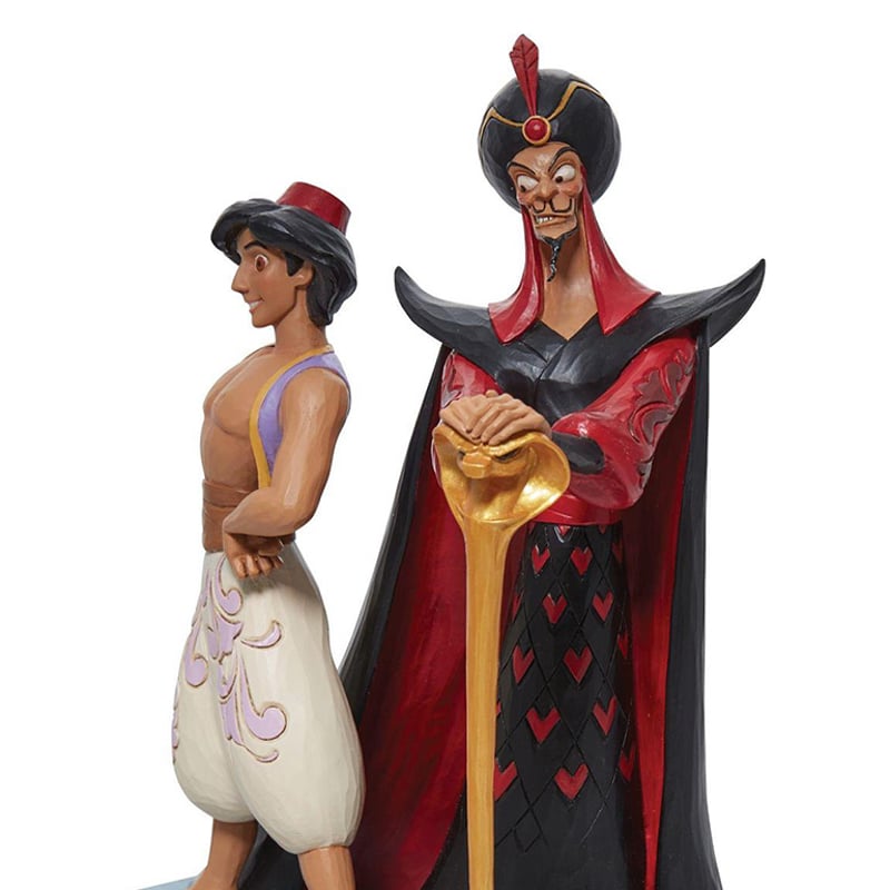 ディズニー アラジン＆ジャファー フィギュリン (高さ約23cm彫像