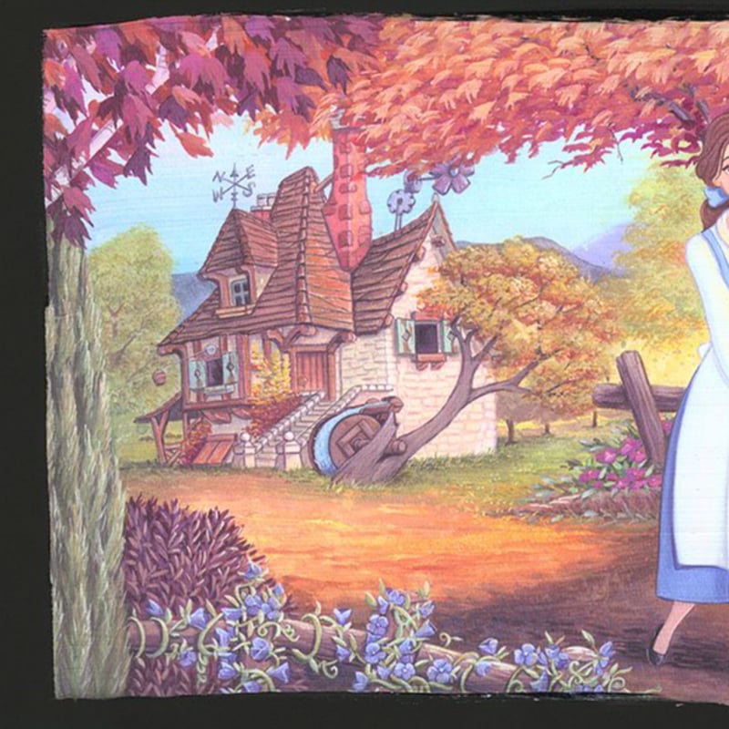 オフィシャル 美女と野獣 アート サイン入り ディズニー Disney 正規品 ディズニー 公式ファインアート 美女と野獣 