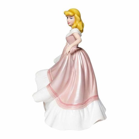 ディズニー　シンデレラのフィギュリン　ピンクドレス(高さ約20cm彫像)　【ヨーロッパから新品・正規品をお届け】