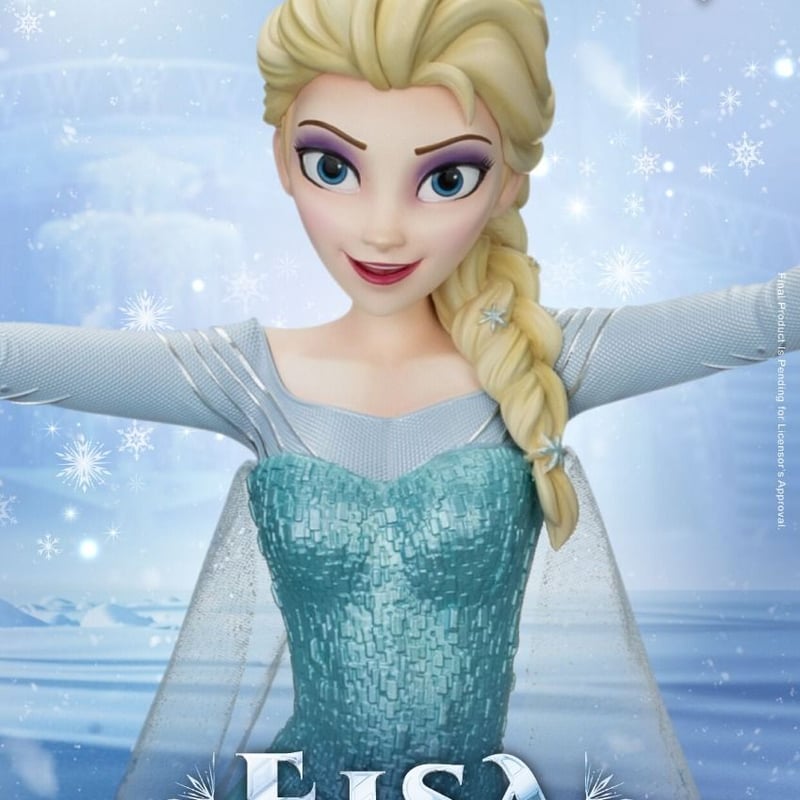ディズニー アナと雪の女王 エルサ 大型精巧フィギュア限定版 高さ約