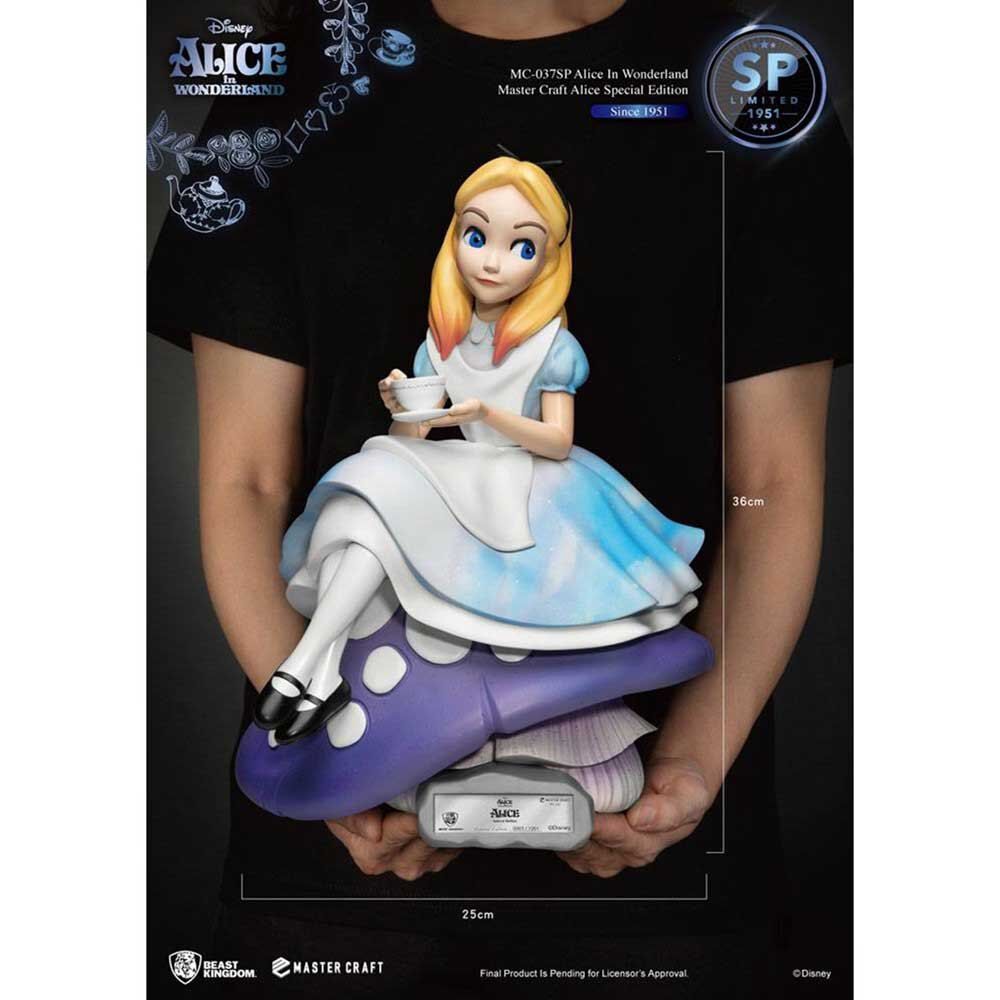 ディズニー ふしぎの国のアリス 大型精巧フィギュア限定版 高さ約36cm