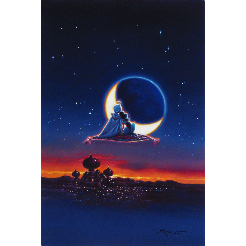 Disney Aladdin アラジン 祭りサイン 世界188枚限定 Disney Aladdin アラジン 祭りサイン 世界188枚限定 KYOKO SAITO