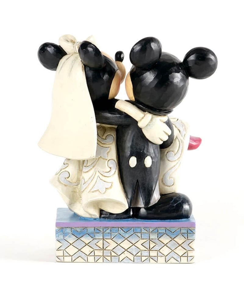 ミッキーミニーウェディング　陶器製オブジェ●入手困難グッズ ディズニー ミッキー&ミニーのウェディング フィギュリン(彫像