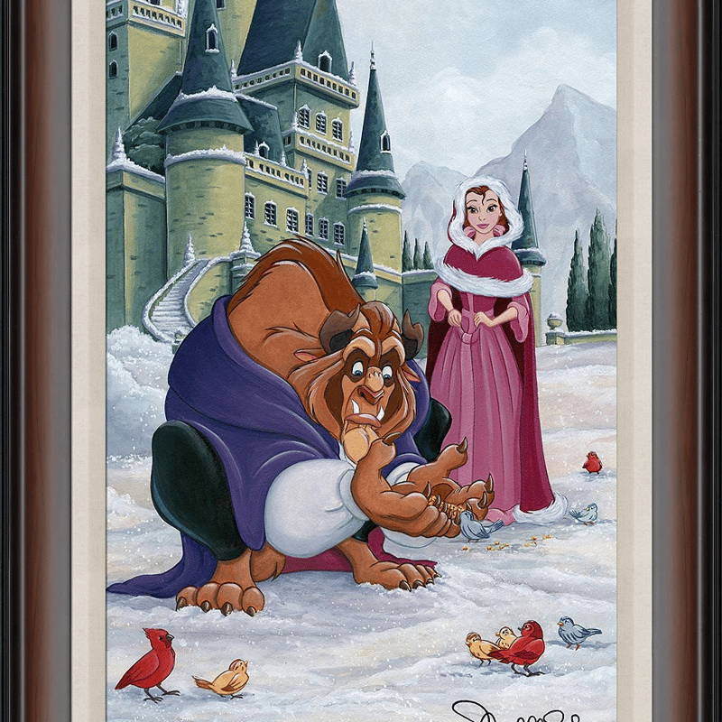 ディズニー 公式ファインアート 美女と野獣 