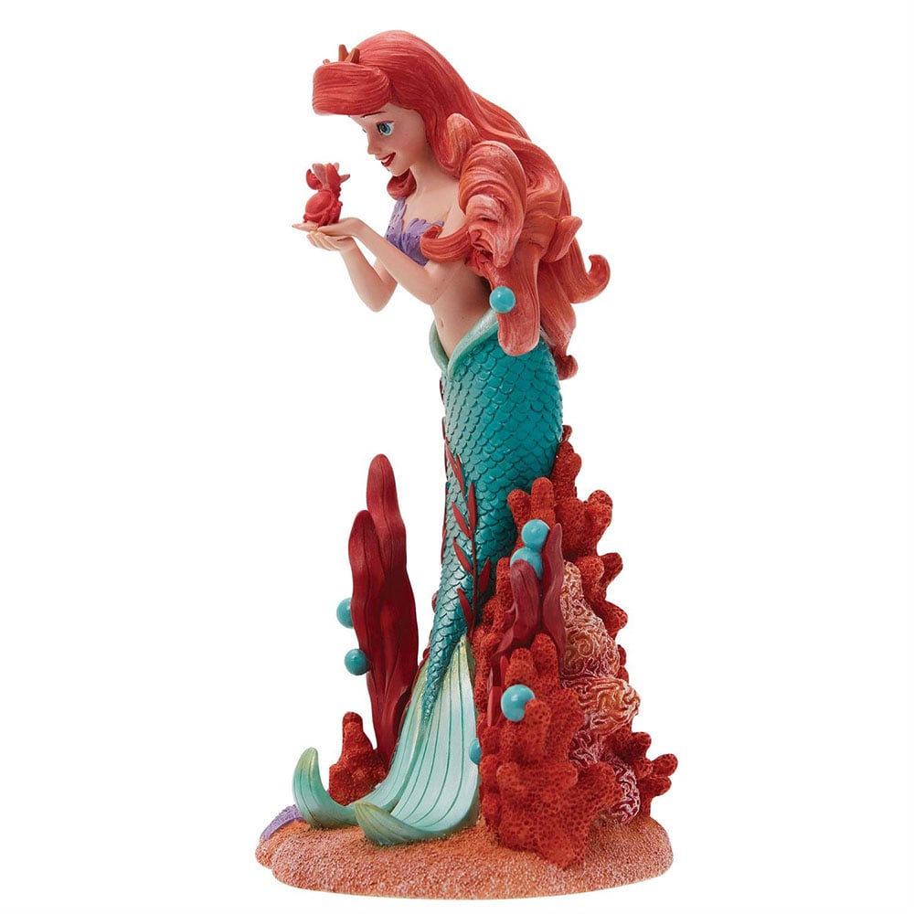 フィギュア ディズニー アリエル　木彫り　The little mermaid ディズニー リトル・マーメイド アリエルのフィギュリン(高さ約20cm