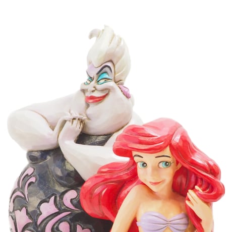 ディズニー　リトル・マーメイド　アリエル＆アースラ　フィギュリン (高さ約23cm彫像)　【ヨーロッパから新品・正規品をお届け】
