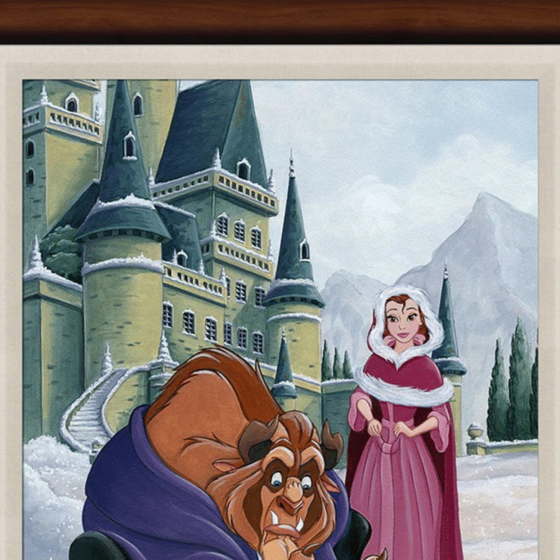 限定555点☆美女と野獣 Beauty and the Beast額縁